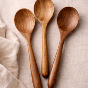 set de cucharas de madera talladas a mano (perú)